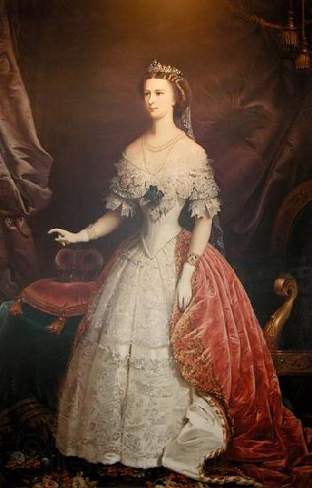 unknow artist Portrait of Empress Elisabeth of Austria-Hungary Spain oil painting art